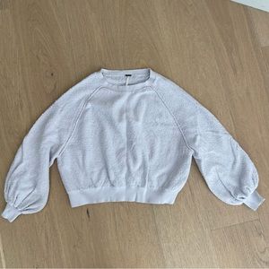 Free People puff sleeve sweater xs